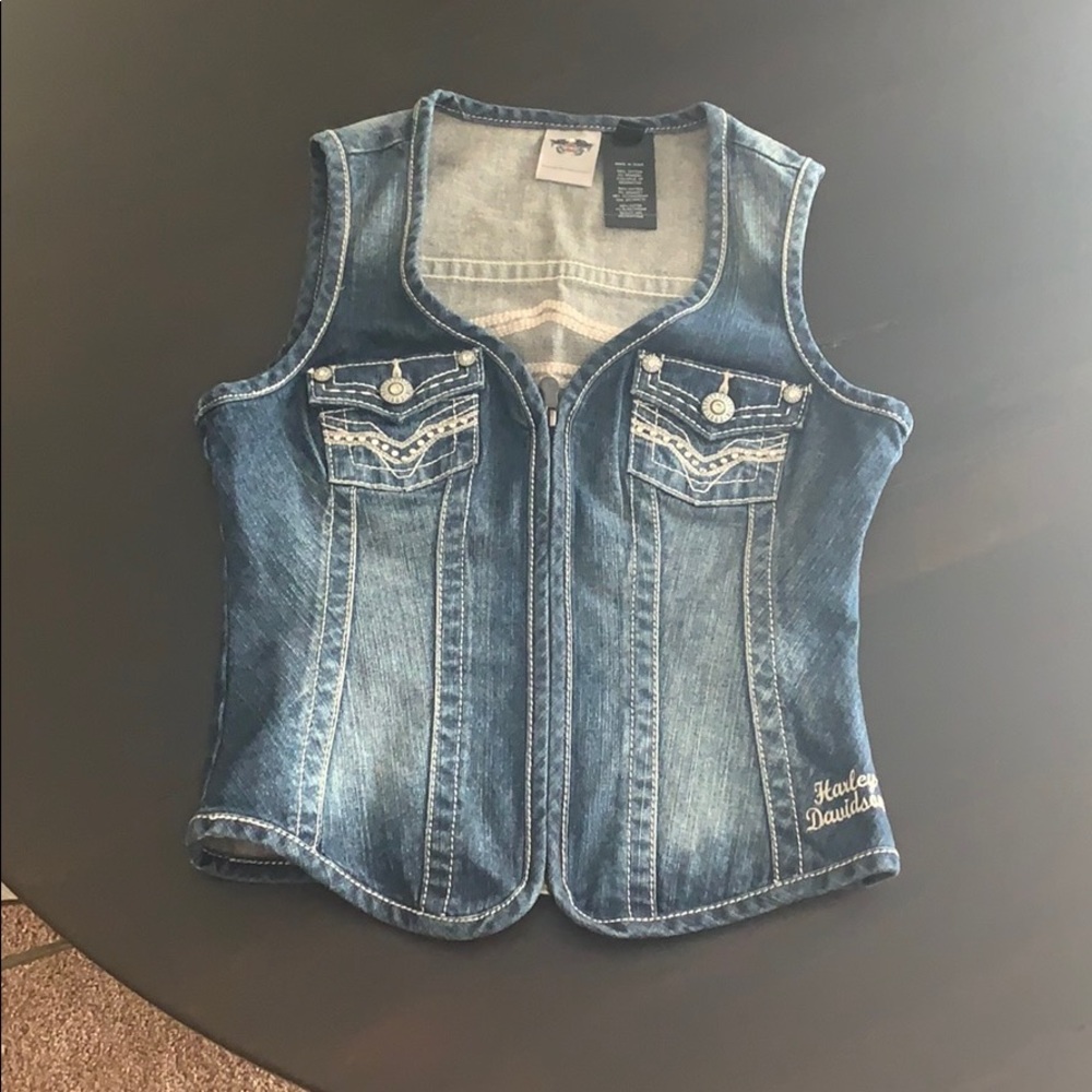 Harley Davidson Jean vest